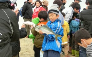 親子ふれあい地引網大会